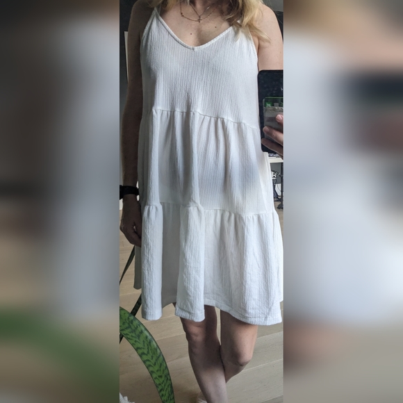H&M white summer dress. Size small. - Picture 5 of 9